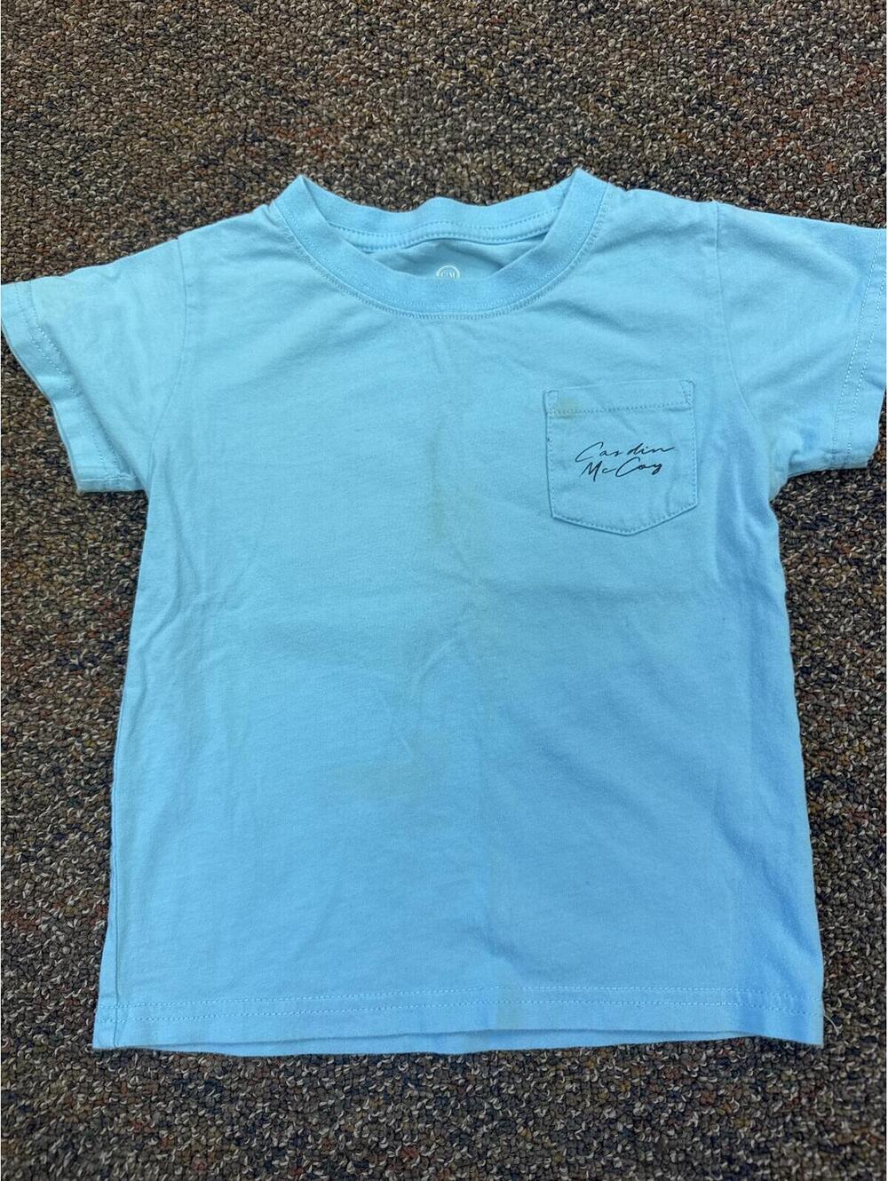 Cardin McCoy Halloween on the Farm Light Blue Graphic T-Shirt Kids XXS